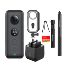 Insta360 ONE X Sports Action Camera with Venture Case &Battery Charger 5.7K Video VR Insta 360 Panoramic Camera 18MP Photo