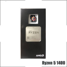 AMD Ryzen 5 1400 R5 1400 3.2 GHz Quad-Core Eight-Thread CPU Processor L2=2M L3=8M 65W YD1400BBM4KAE Socket AM4 New and with fan