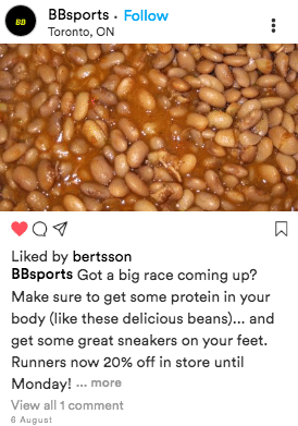 Closeup shot of beans Instagram mistake