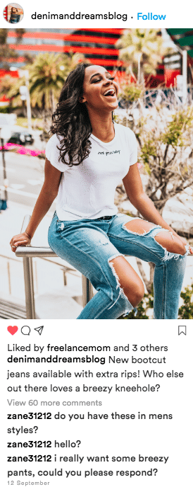 Engaging with followers to build rapport